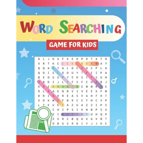 Word Searching Game For Kids: Fun and Challenging Puzzles For Children. Build And Improve Your Child's Vocabulary.