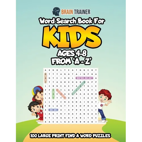 Word Search Book For Kids Ages 4 - 8 From 'A - Z'