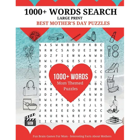 1000+ Words Search - Best Mother's Day Puzzles: Fun Brain Games For Mom - Interesting Facts About Mother