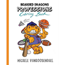 Bearded Dragons Professions Coloring Book - Paperback