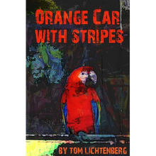 Orange Car with Stripes