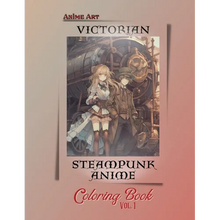 Anime Art Victorian Steampunk Anime Coloring Book Vol. 1 - Paperback
