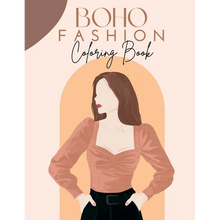 Boho Fashion Coloring Book: 30 Stylish Pages of Coloring for Adult Women and Teen Girls