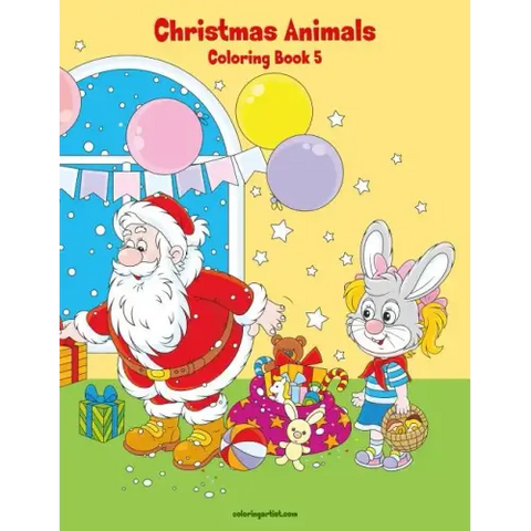 Christmas Animals Coloring Book 5