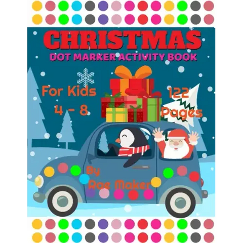 Christmas Dot Marker Activity Book for Kids 4 - 8