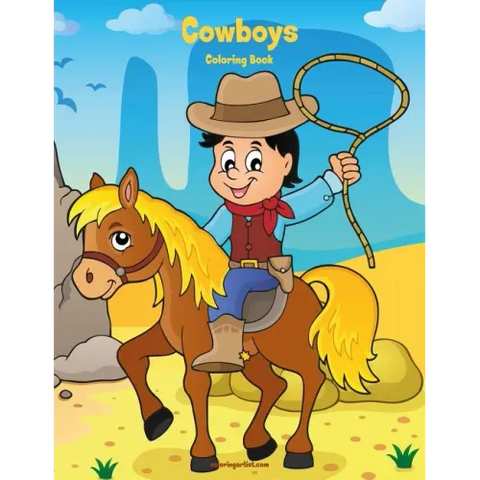 Cowboys Coloring Book 1