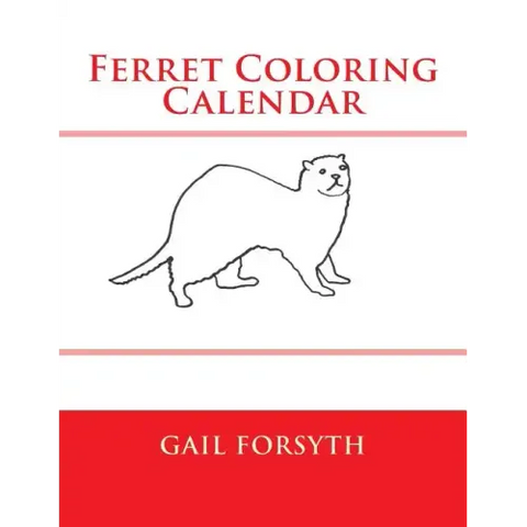 Ferret Coloring Calendar