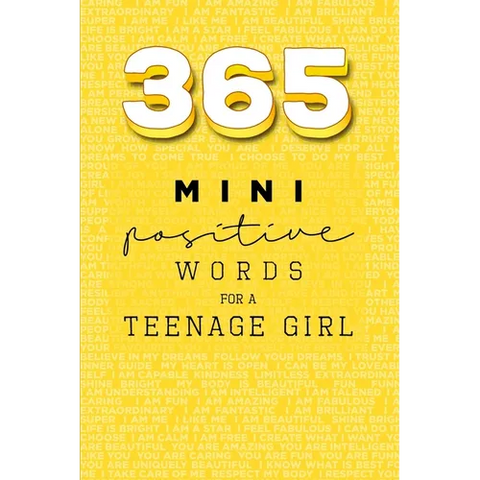 365 Positive Words for a Teenage Girl Mini Edition: Yellow