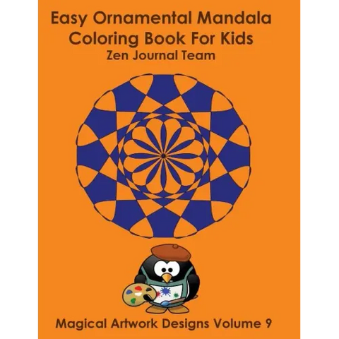 Easy Ornamental Mandala Coloring Book For Kids