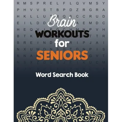 Brain Workouts for Seniors: Word Search Book Easy-to-see Full Page Seek and Circle Word Searches, Brian game book for seniors in this Christmas Gi