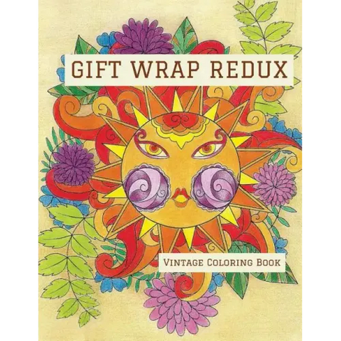 Gift Wrap Redux: Vintage Coloring Book