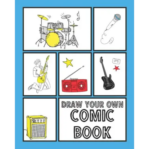 Draw Your Own Comic Book: Comic Book Template Gift Idea 120 Pages For Both Kids and Adults To Draw Comics And Create Stories