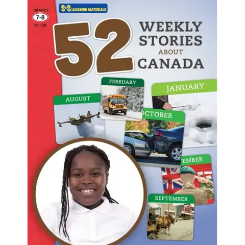 52 Weekly Nonfiction Stories About Canada Grades 7-8