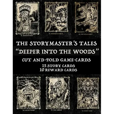 The Storymaster's Tales Deeper into the Woods: Cut and Fold Game-cards