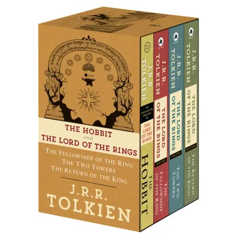 J.R.R. Tolkien 4-Book Boxed Set: The Hobbit, The Fellowship of the Ring, The Two Towers, The Return of the King