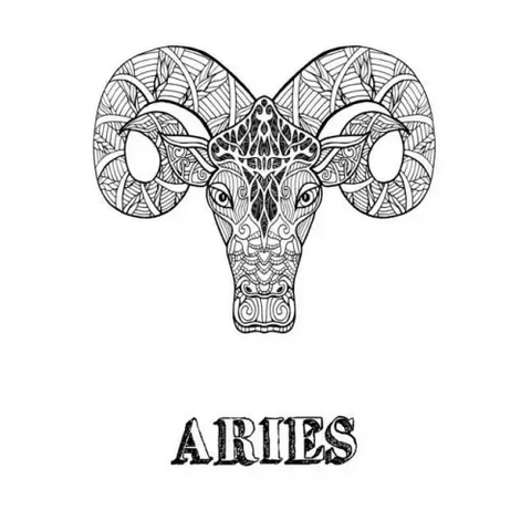Aries: Coloring Book With Three Different Styles of All Twelve Zodiac Including Symbols, Signs and Patterns. 36 Coloring Pages. 8.5 x 11