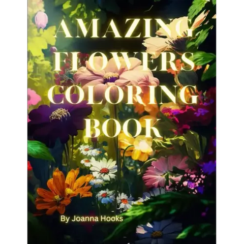 Amazing Flowers coloring book