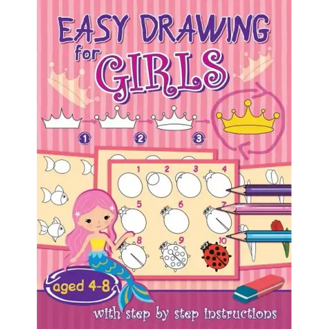Easy drawing for girls: aged 4-8
