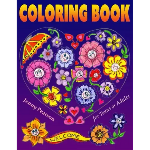 Coloring Book for Teens or Adults: Stress Relief & Relaxation (Marker Friendly)