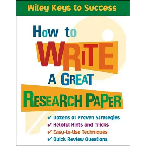 How to Write a Great Research Paper