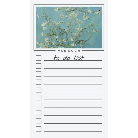 To Do List Notepad: Van Gogh Paintings, Checklist, Task Planner for Grocery Shopping, Planning, Organizing
