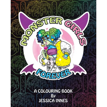 Monster Girls Forever: A colouring book by Jessica Innes - Paperback