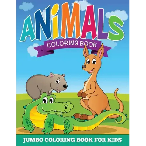 Animal Coloring Pages (Jumbo Coloring Book for Kids)