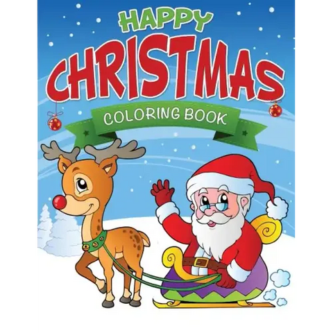 Happy Christmas Coloring Book