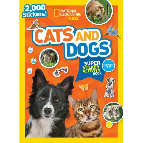 National Geographic Kids Cats and Dogs Super Sticker Activity Book