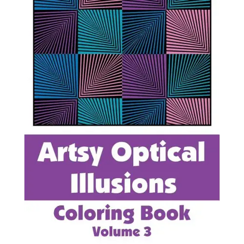 Artsy Optical Illusions Coloring Book