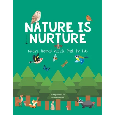 Nature is nurture: Nature themed Puzzle Book for kids
