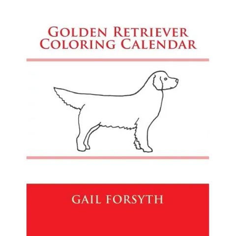 Golden Retriever Coloring Calendar
