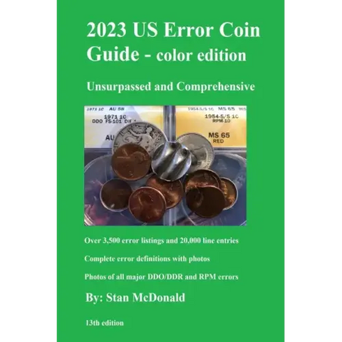 2023 US Error Coin Guide - Color Edition