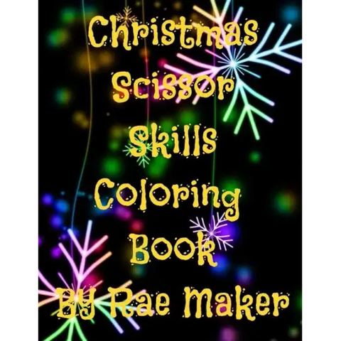 Christmas Scissor Skills Coloring Book