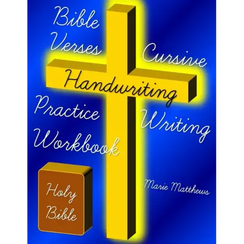Bible Verses Cursive Handwriting Practice Writing Workbook