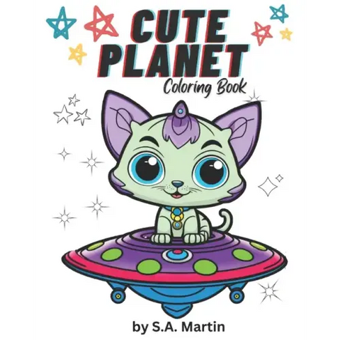 Cute Planet Coloring Book: Animals on the Move