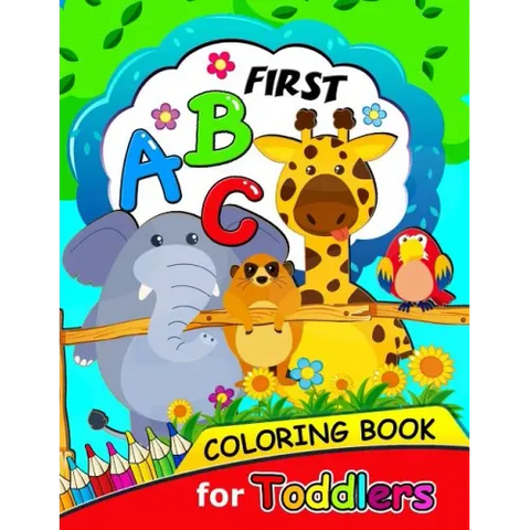 First ABC Coloring book for Toddlers: Activity book for boy, girls, kids Ages 2-4,3-5,4-8 (Coloring and Tracing Alphabet and Shape)