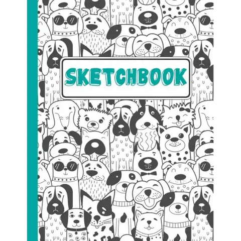 Sketchbook: Puppies Everywhere Sketchbook For Kids