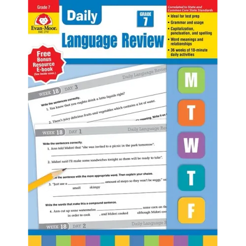 Daily Language Review, Grade 7 Teacher Edition
