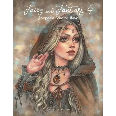 Fairy and Fantasy 4 Grayscale Coloring Book