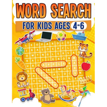 Word Search For Kids Ages 4-6 100 Fun Word Search Puzzles Kids Activity Book Large Print Paperback - Paperback