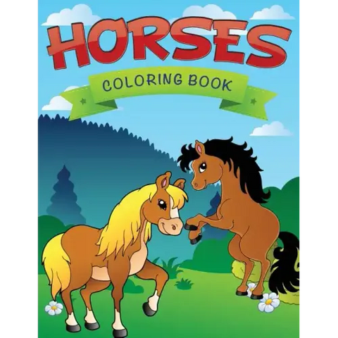Horses Coloring Book
