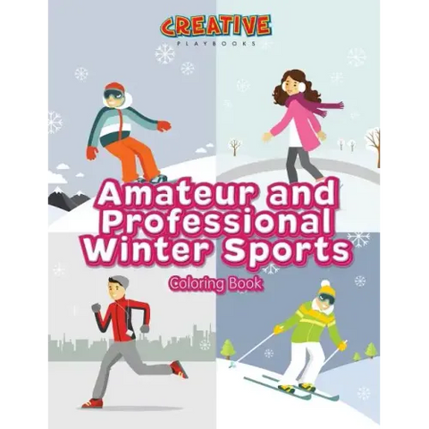 Amateur and Professional Winter Sports Coloring Book