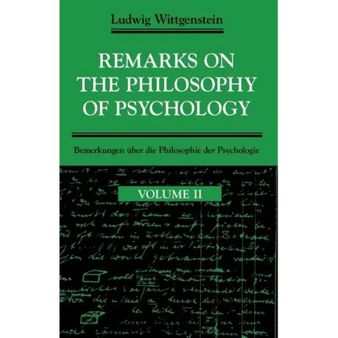 Remarks on the Philosophy of Psychology, Volume 2
