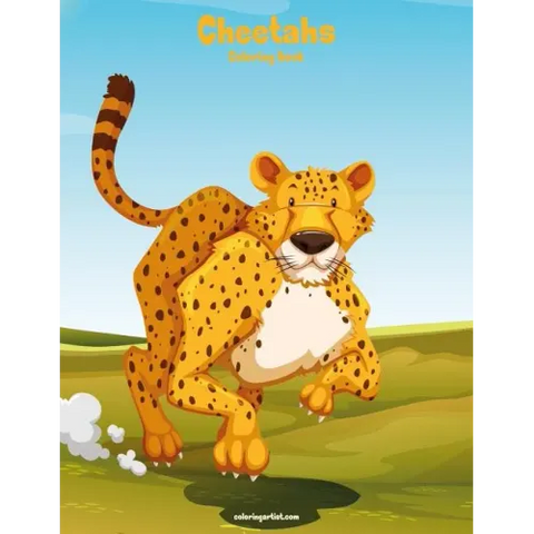 Cheetahs Coloring Book 1