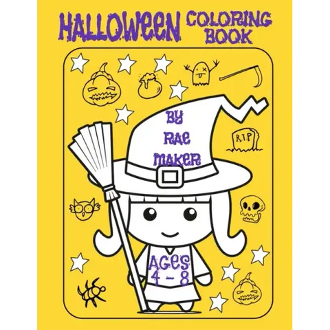 Halloween Coloring Book Ages 4 - 8