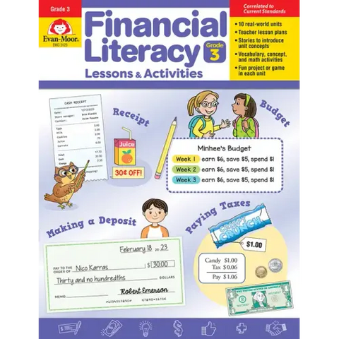 Financial Literacy Lessons and Activities, Grade 3 Teacher Resource