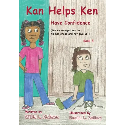 Kan Helps Ken Have Confidence: Kan Encourages Ken to Tie Her Shoes and Not Give Up
