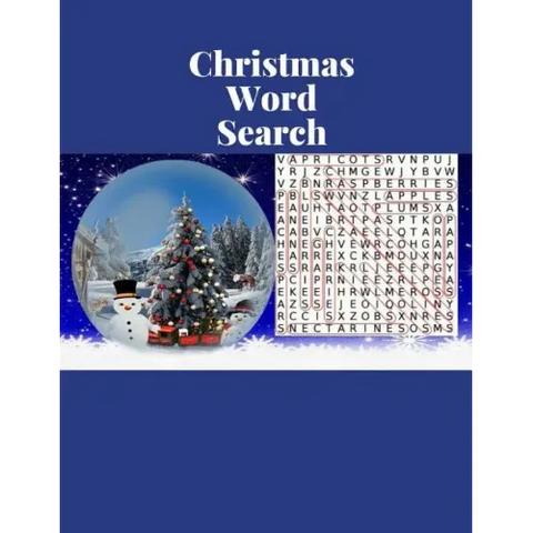 Christmas Word Search Books: Puzzles and Solutions For Adults And Kids