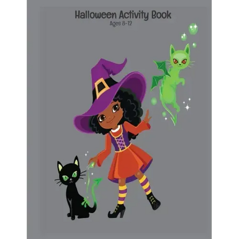 Halloween Activity Book Ages 8-12: Connect The Dots - Spot The Difference - Mazes - Word Search Puzzles - Dot to Dot - Word Search for Kids - Kids Act